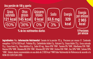 Tiras de Entrecostilla Choice nutritional facts
