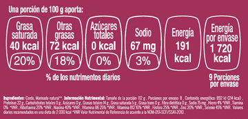 Chuleta de cerdo con hueso nutritional facts