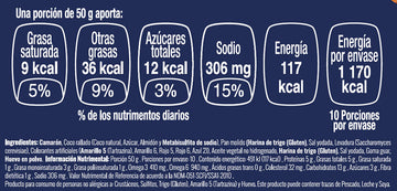 Camarones al coco nutritional facts