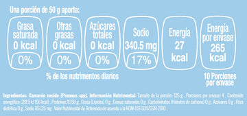 Camarón Cocido 31/35 con Cola nutritional facts