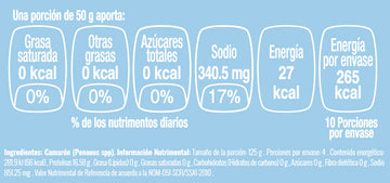 Camarón Crudo 51/60 nutritional facts